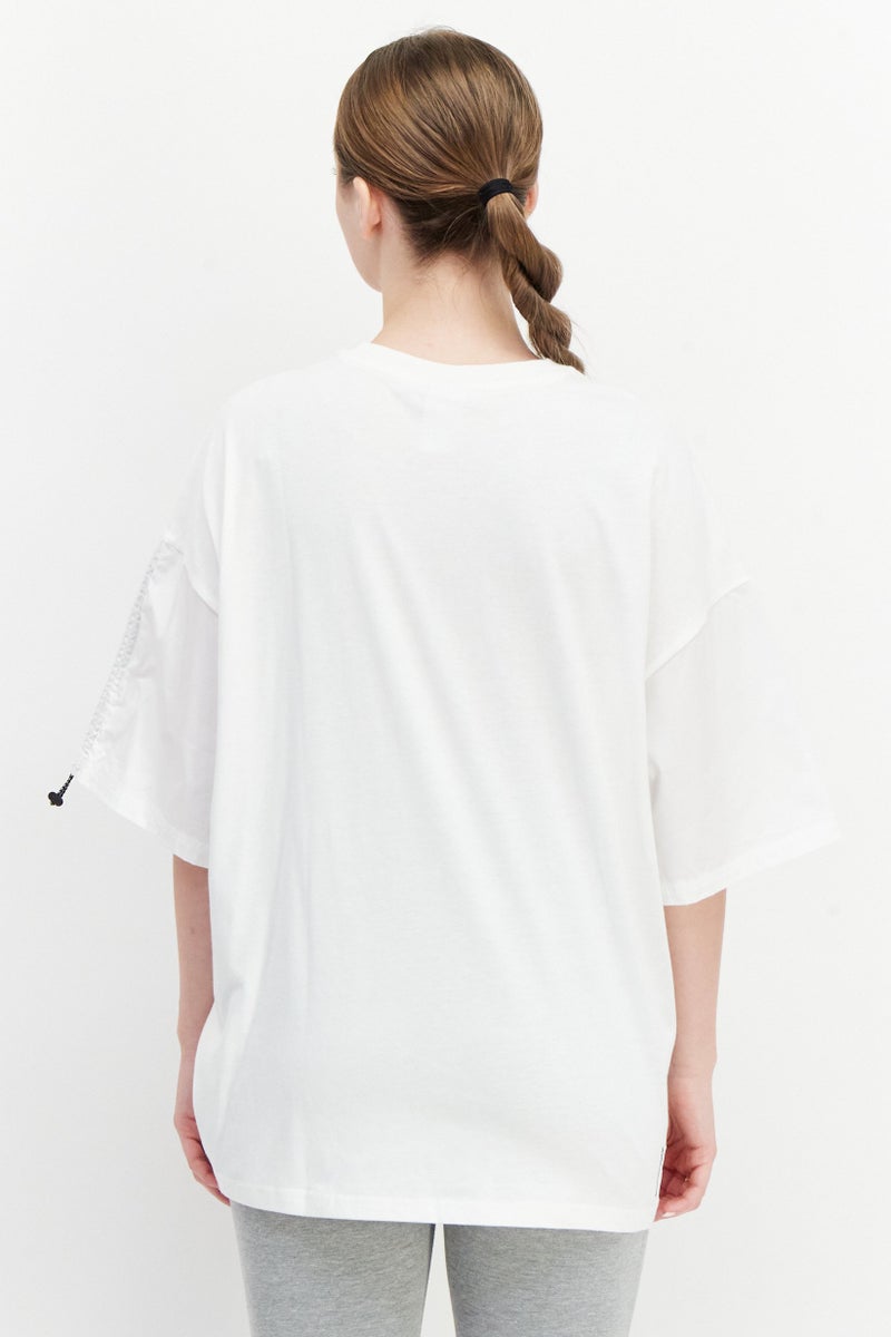 PUMA Women Sportswear Fit Short Sleeve Outdoor Top, White - Image 2